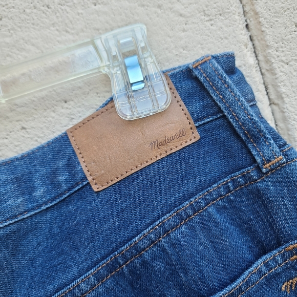 Madewell | Baggy Straight Jeans in Dark Worn Indigo Wash NEW Size 32 Style NH643 - Picture 10 of 13